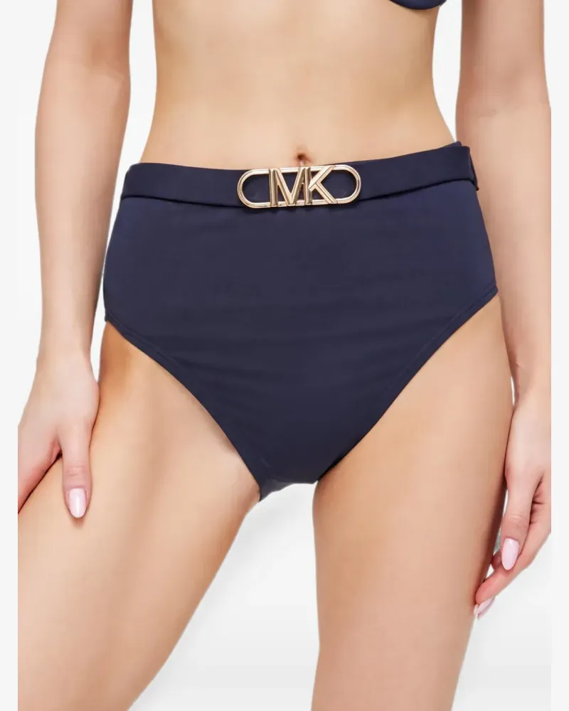 Michael Kors logo-plaque bikini bottoms - Blau Blau