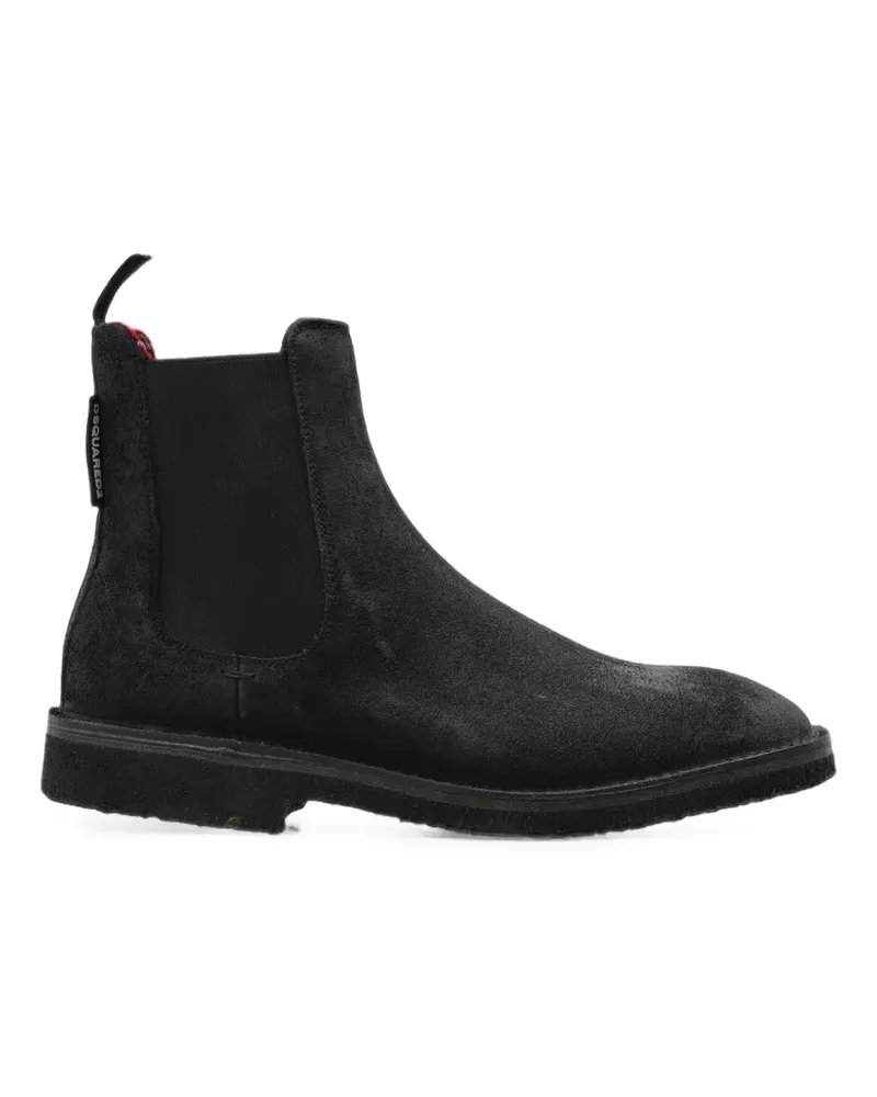 Dsquared2 Chelsea-Boots aus Wildleder - Schwarz Schwarz