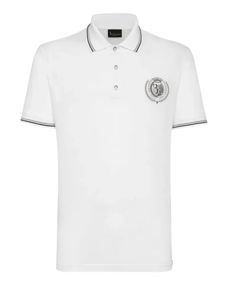 Billionaire Double B embroidered polo shirt - Weiß Weiß