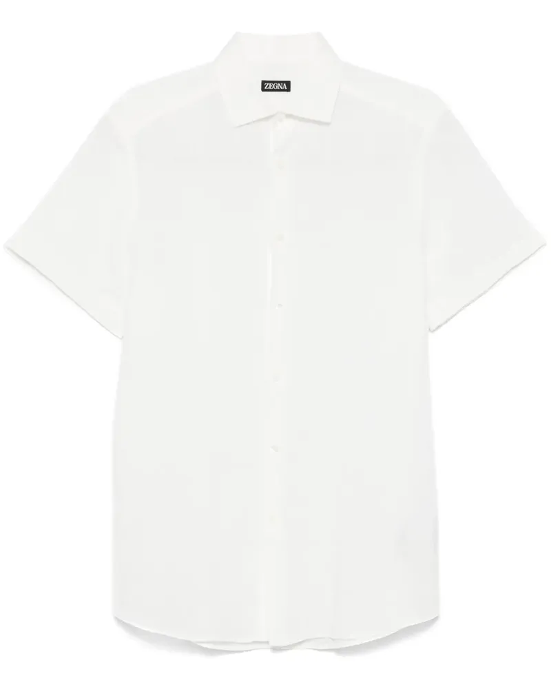 Ermenegildo Zegna Hemd aus Leinen - Weiß Weiß