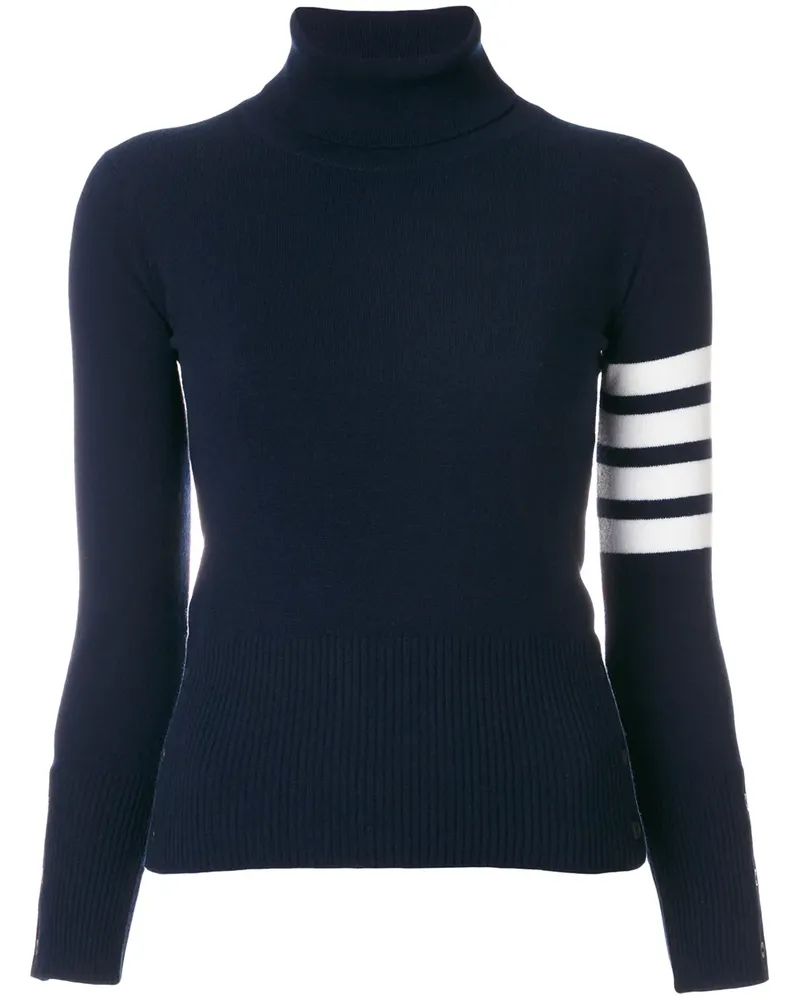 Thom Browne Kaschmirpullover mit Rollkragen - Blau Blau