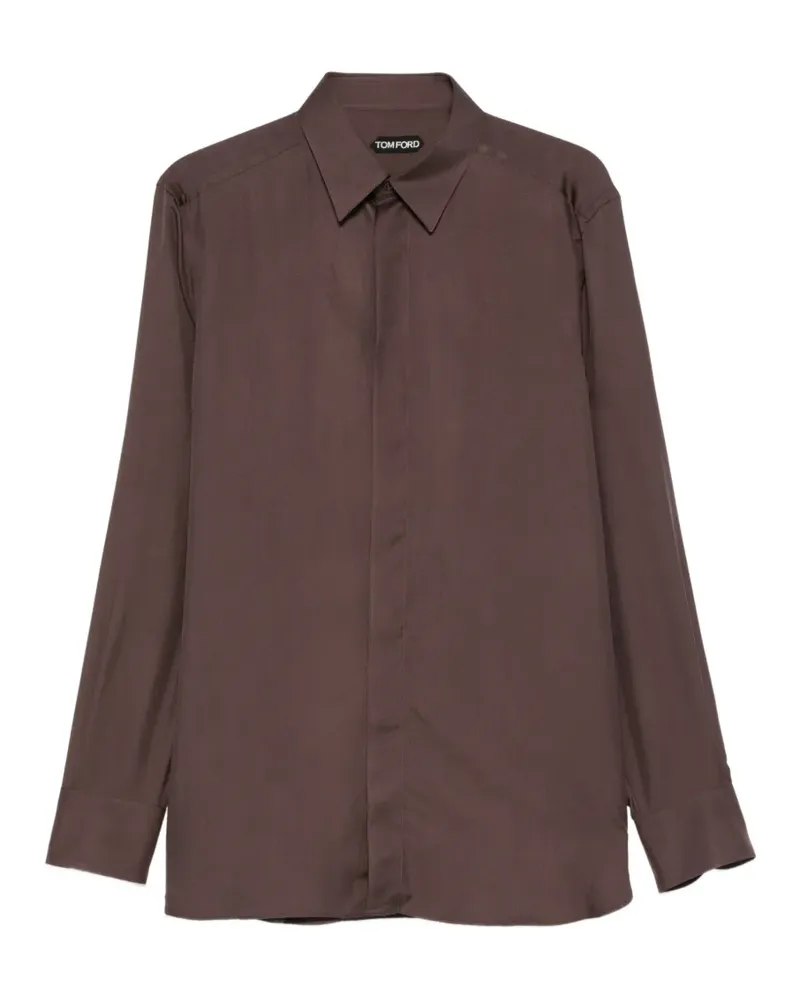 Tom Ford concealed-fastening long-sleeve shirt - Braun Braun