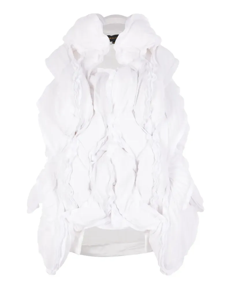 Comme des Garçons ruffled padded jacket - Weiß Weiß