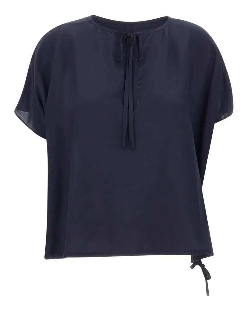 Kaos tie-detail drawstring blouse - Blau Blau