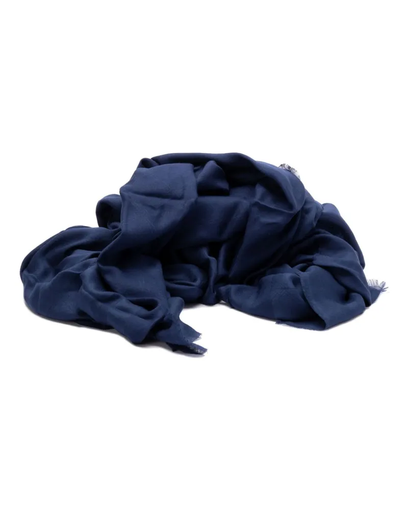 Elisabetta Franchi Fein gestrickter Schal - Blau Blau