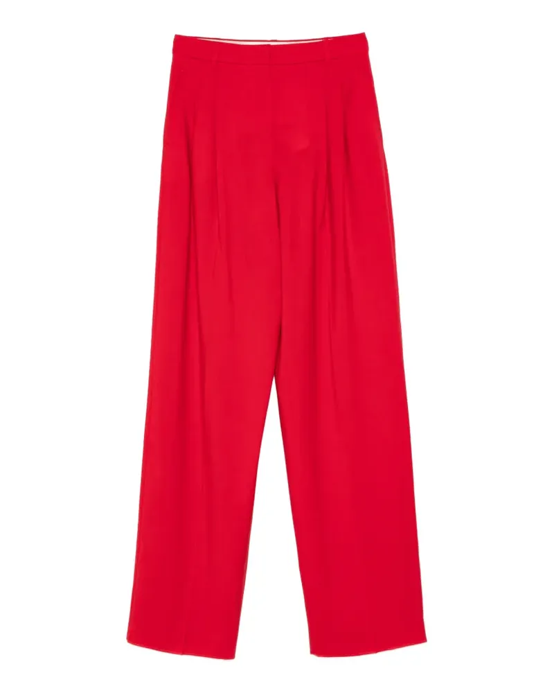 Max Mara Plissierte Hose - Rot Rot