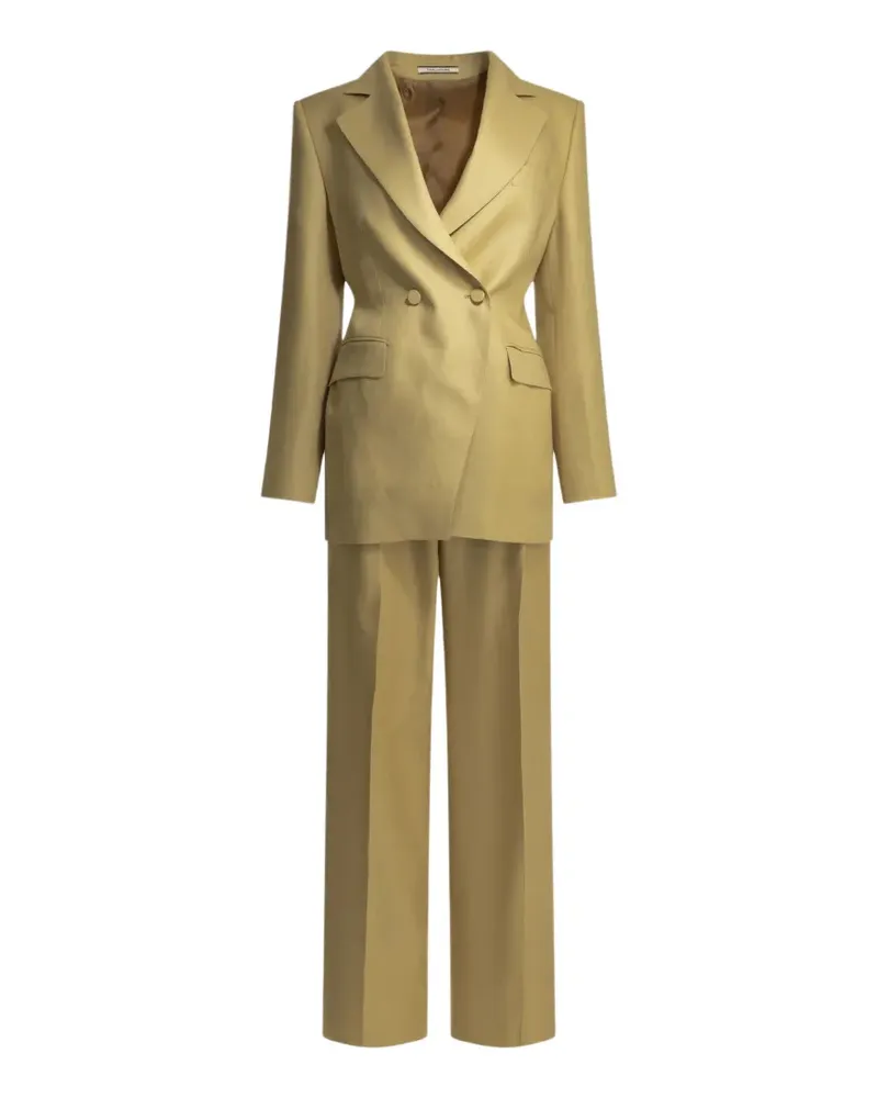 Tagliatore Astra double-breasted peak-lapel suit - Nude Nude