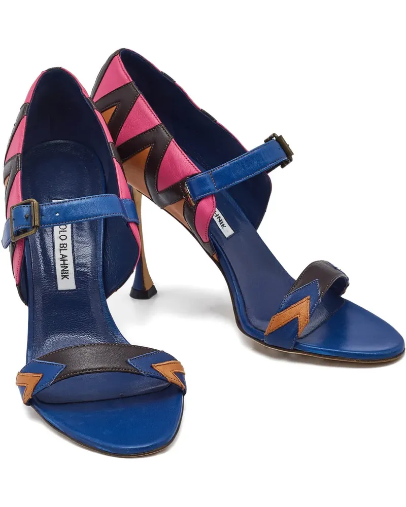 Manolo Blahnik leather sandals - Blau Blau
