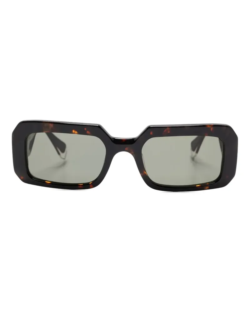 GIGI STUDIOS Camille Sonnenbrille mit eckigem Gestell - Braun Braun