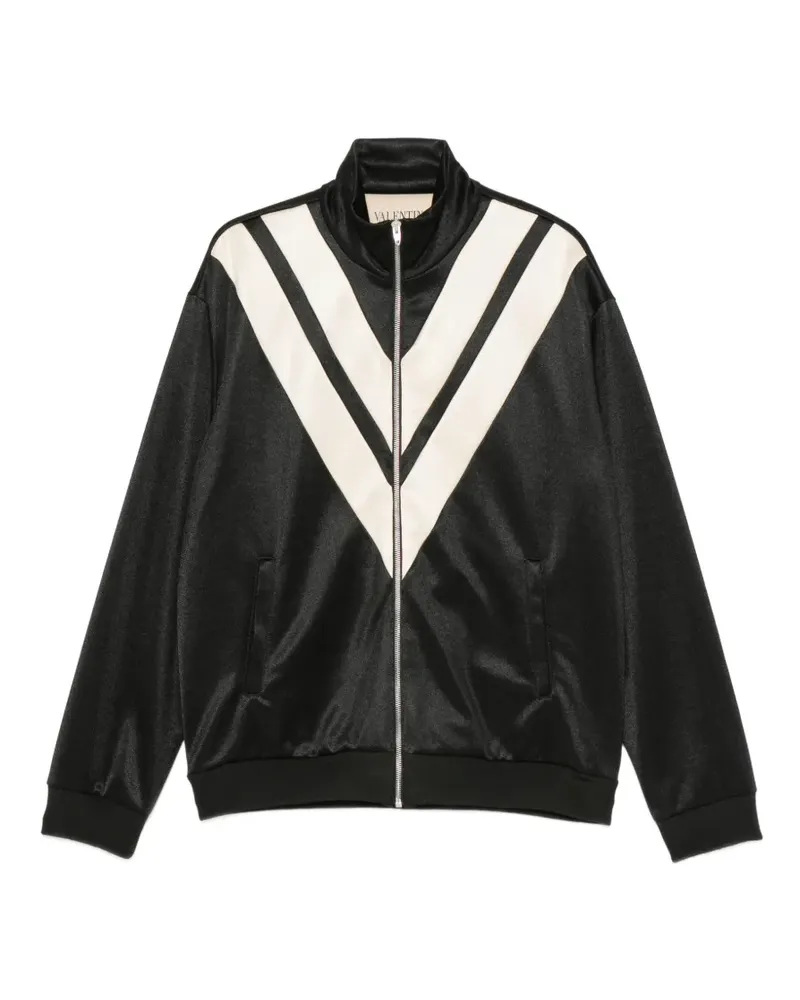 Valentino Garavani V-embellishment bomber jacket - Schwarz Schwarz
