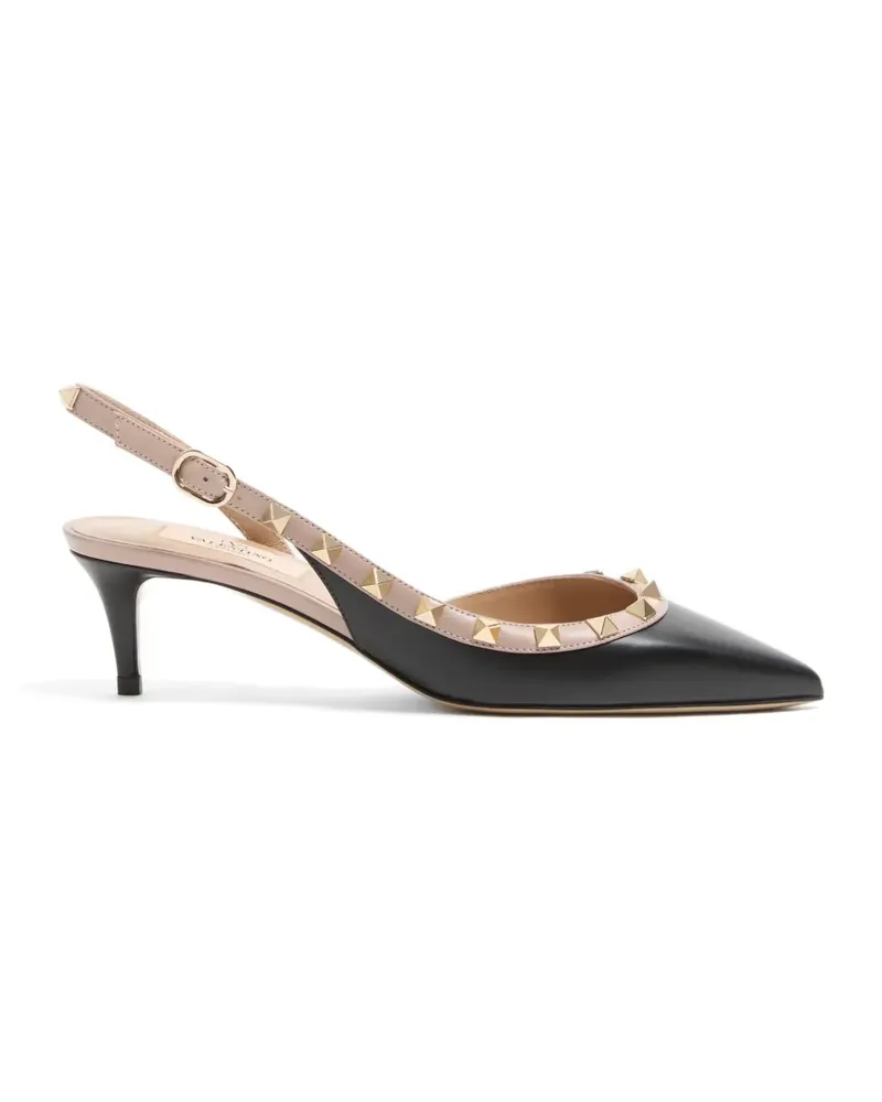 Valentino Garavani Rockstud calfskin slingback pump 50mm - Nude Nude
