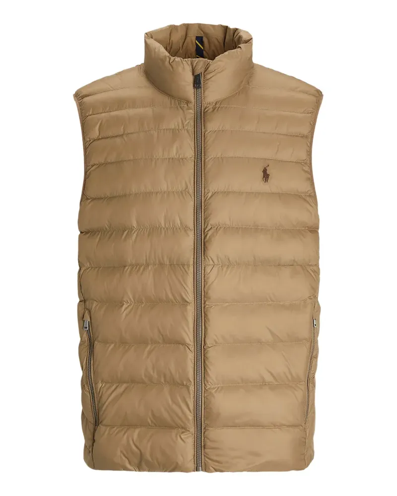 Ralph Lauren logo-embroidered gilet - Nude Nude