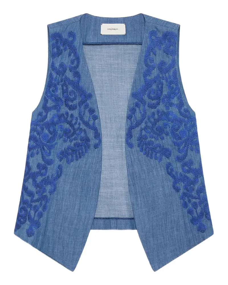 Maliparmi Ikat On Chambray vest - Blau Blau