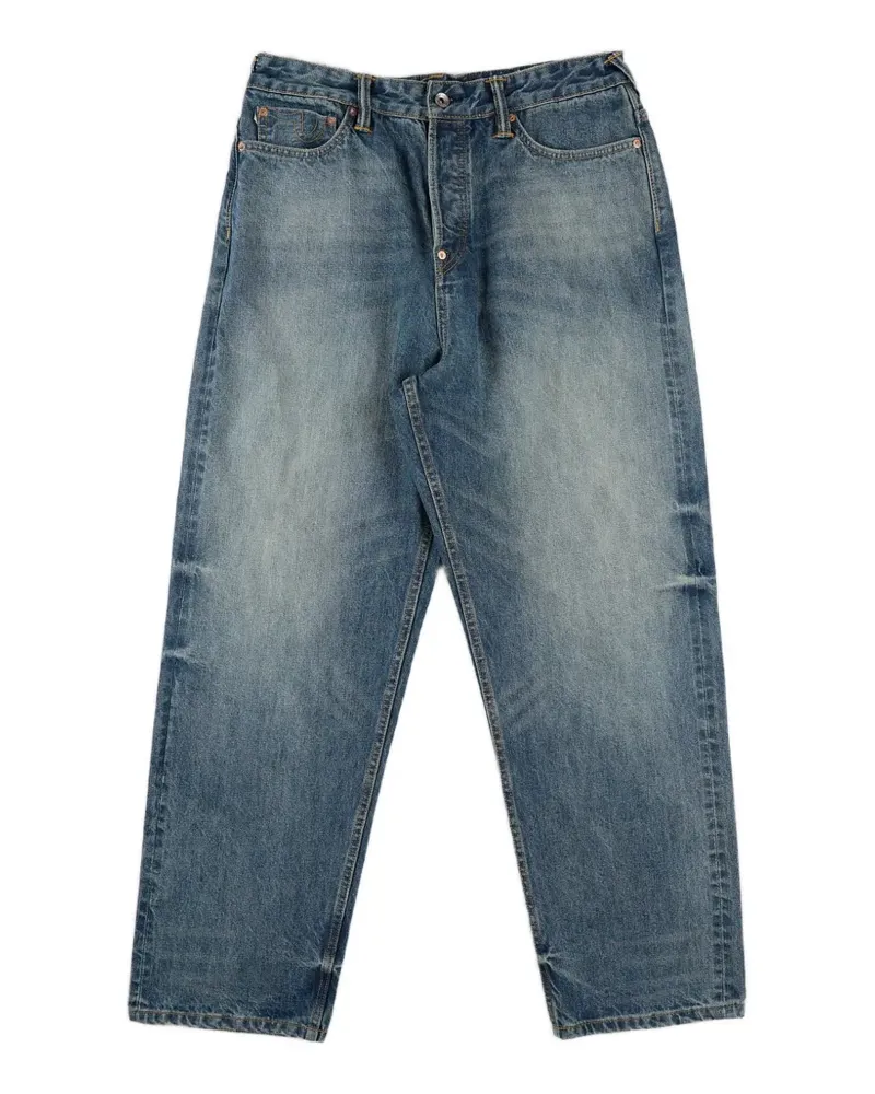 Evisu Jeans mit mehreren Taschen und Seagull Print - Blau Blau