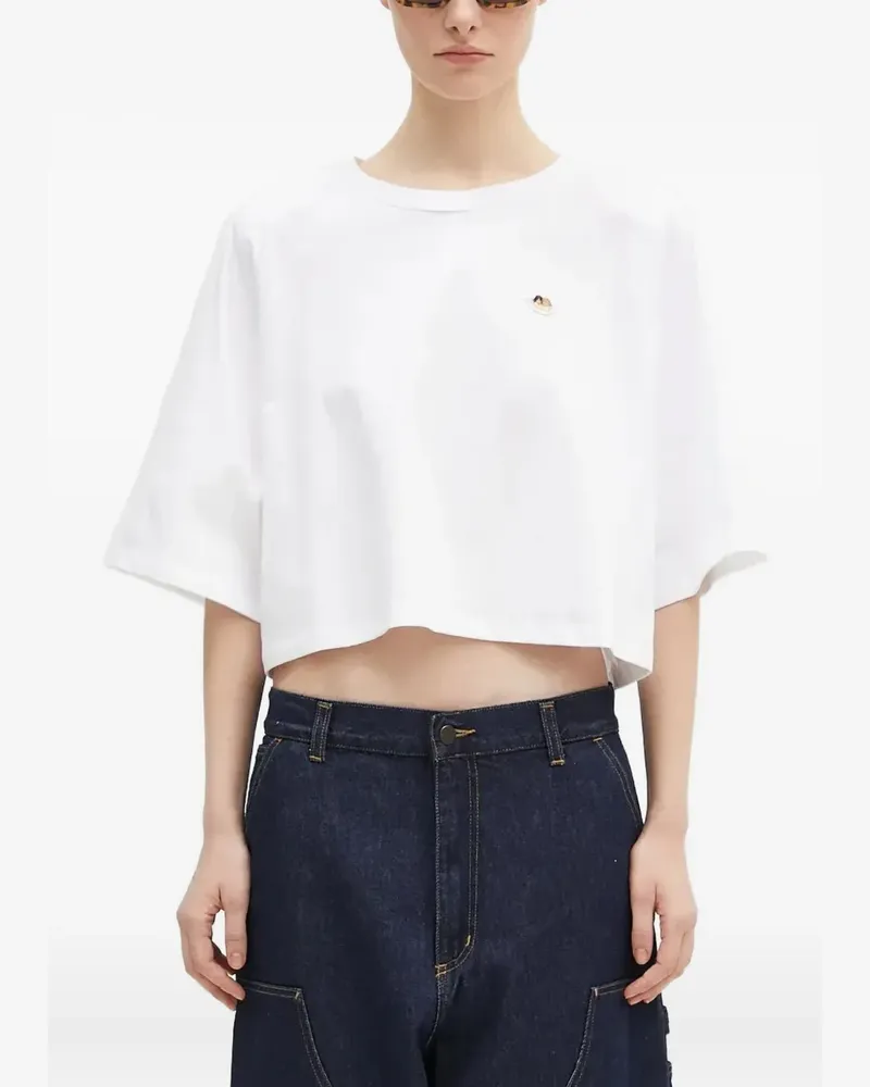 Fiorucci T-Shirt mit Engel-Patch - Weiß Weiß