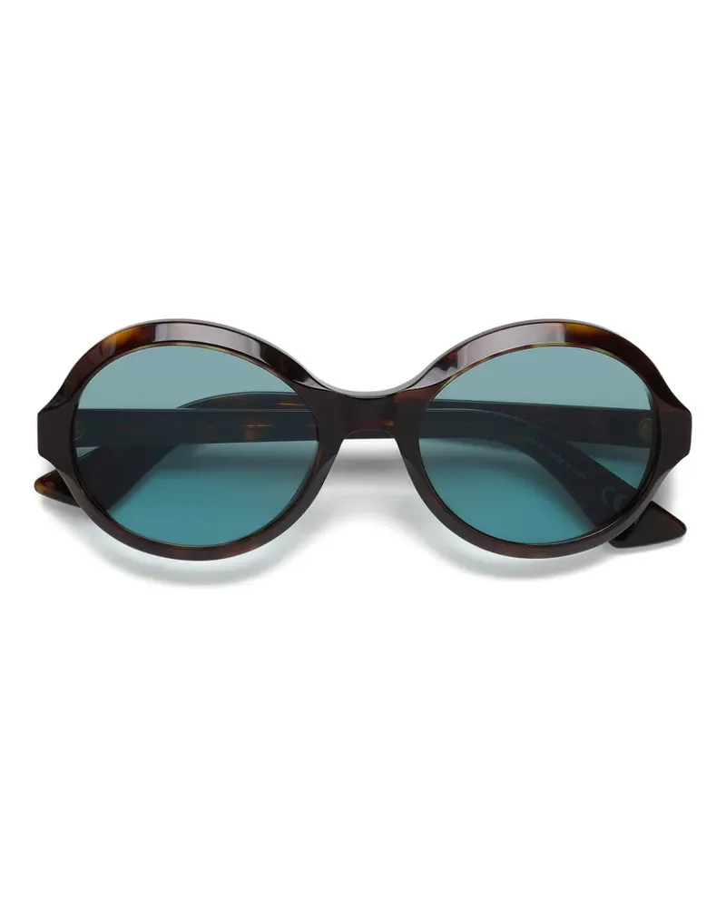 Marni x Retrosuperfuture Nozea oval-frame sunglasses - Braun Braun