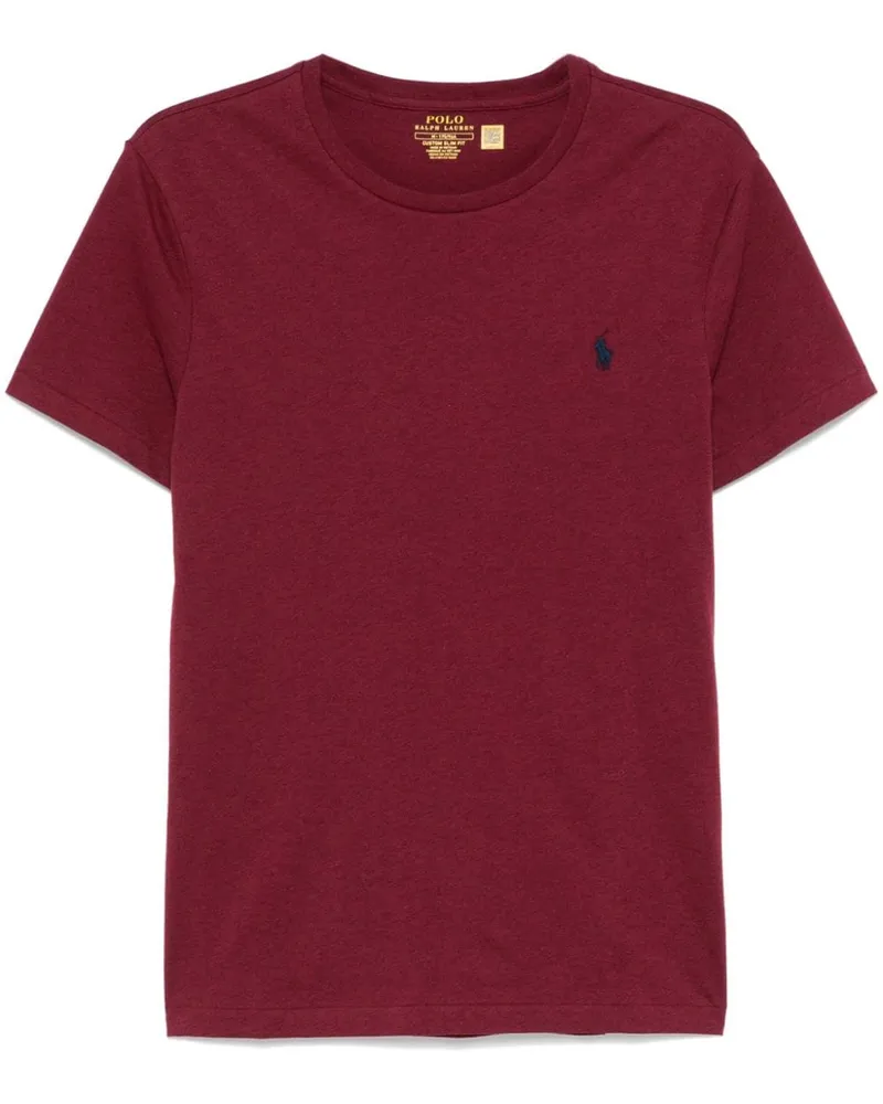 Ralph Lauren T-Shirt mit Polo Pony-Stickerei - Rot Rot