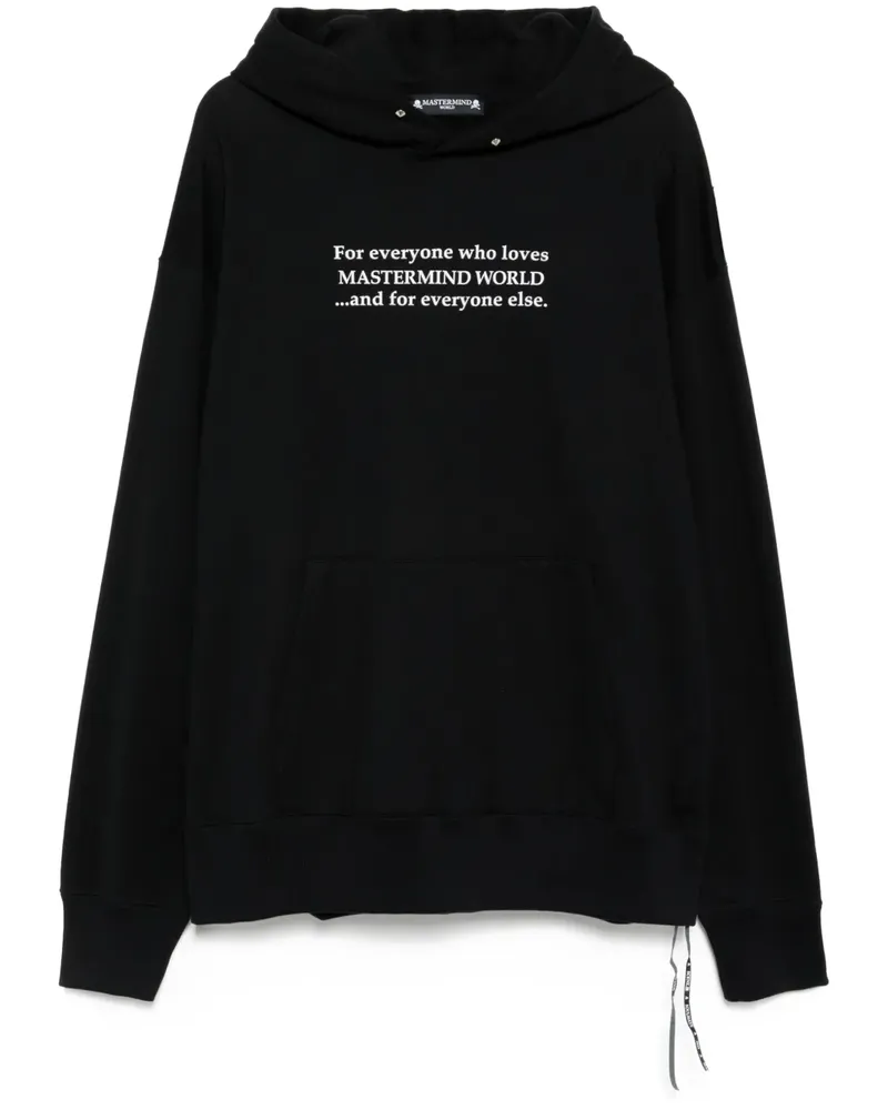 Mastermind World Hoodie mit Logo-Print - Schwarz Schwarz