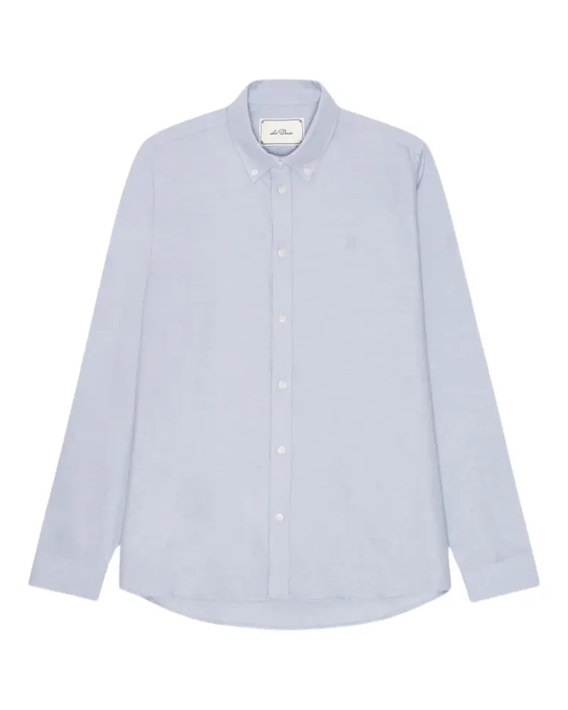 LES DEUX embroidered-logo button-down shirt - Blau Blau