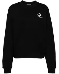 Kitsuné Besticktes Sweatshirt Schwarz