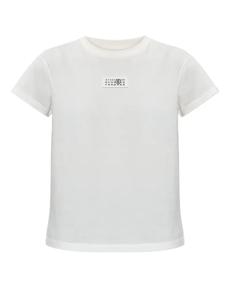Maison Margiela logo-patch T-shirt - Weiß Weiß
