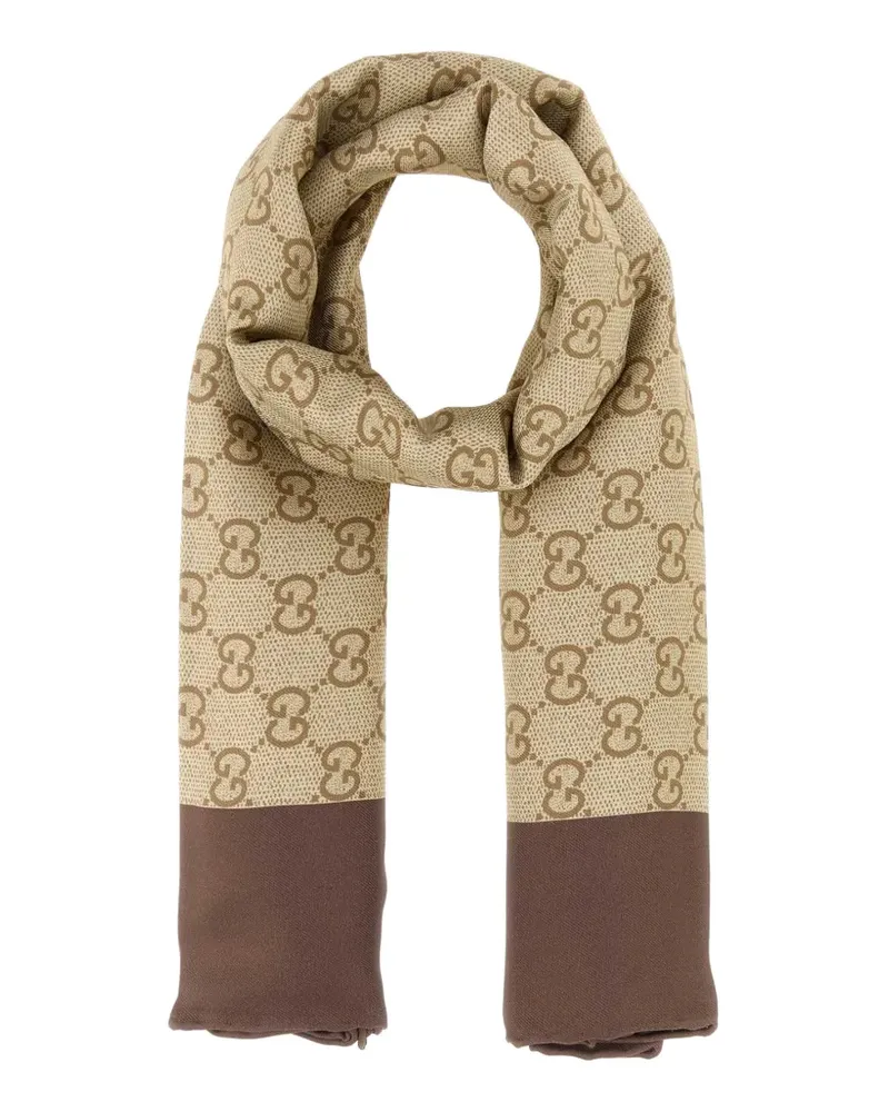 Gucci Schal mit Print - Nude Nude