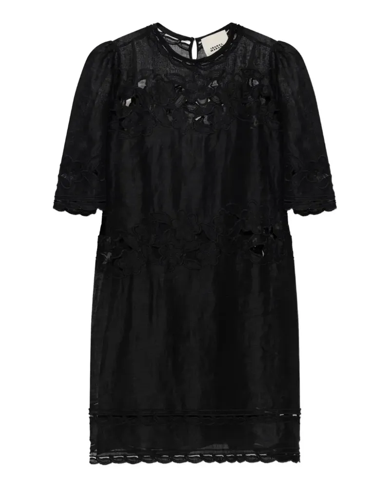 Isabel Marant Reldine cut-out embroidered mini dress - Schwarz Schwarz