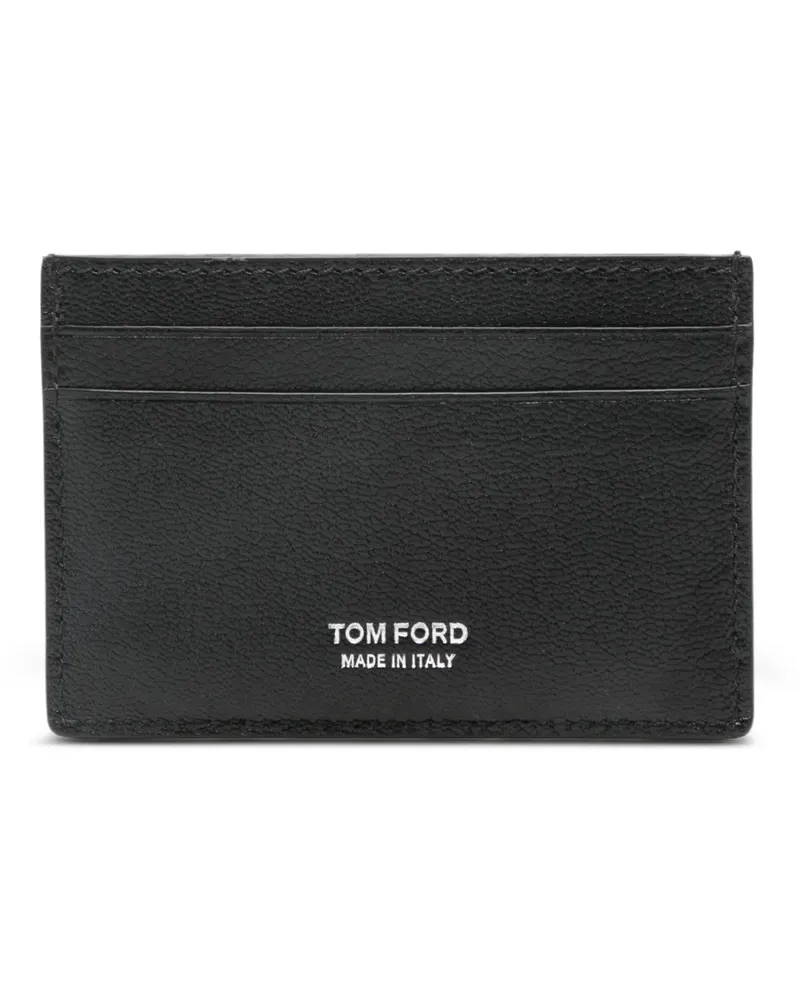 Tom Ford logo-detail card holder - Schwarz Schwarz