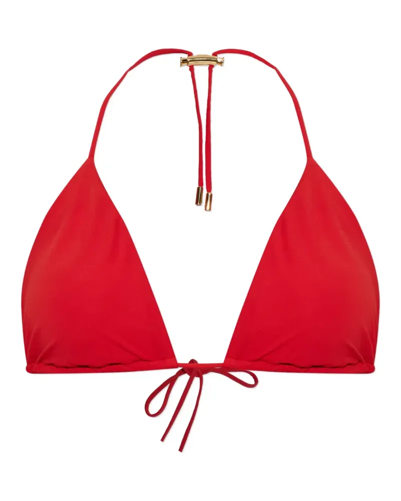 Moschino tie-fastening bikini top - Rot Rot