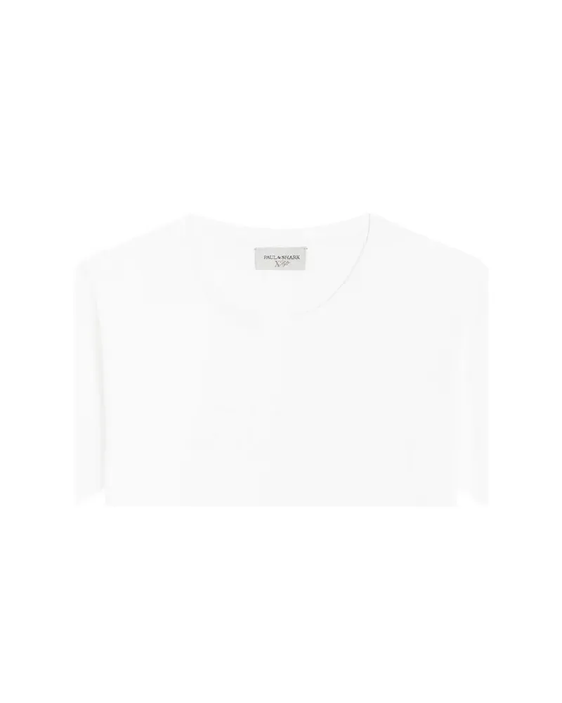 Paul & Shark logo-embroidered cotton T-shirt - Weiß Weiß
