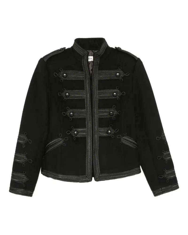 P.A.R.O.S.H. P.A.R.O H. Jacke mit Fröschen - Schwarz Schwarz
