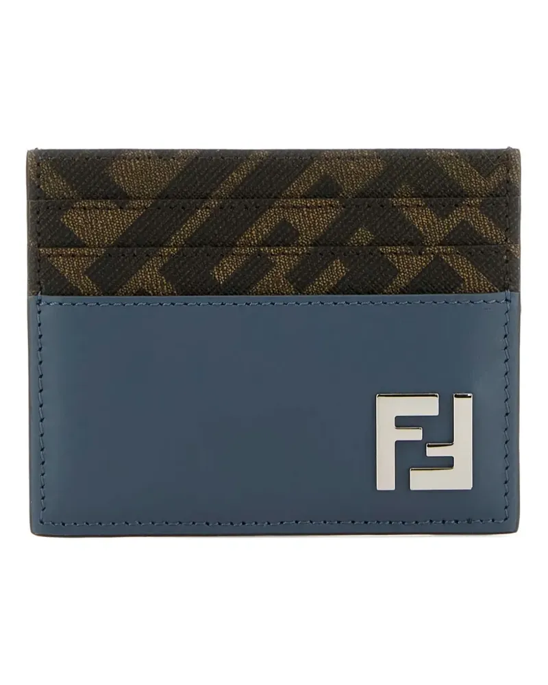 Fendi Kartenetui mit FF - Blau Blau