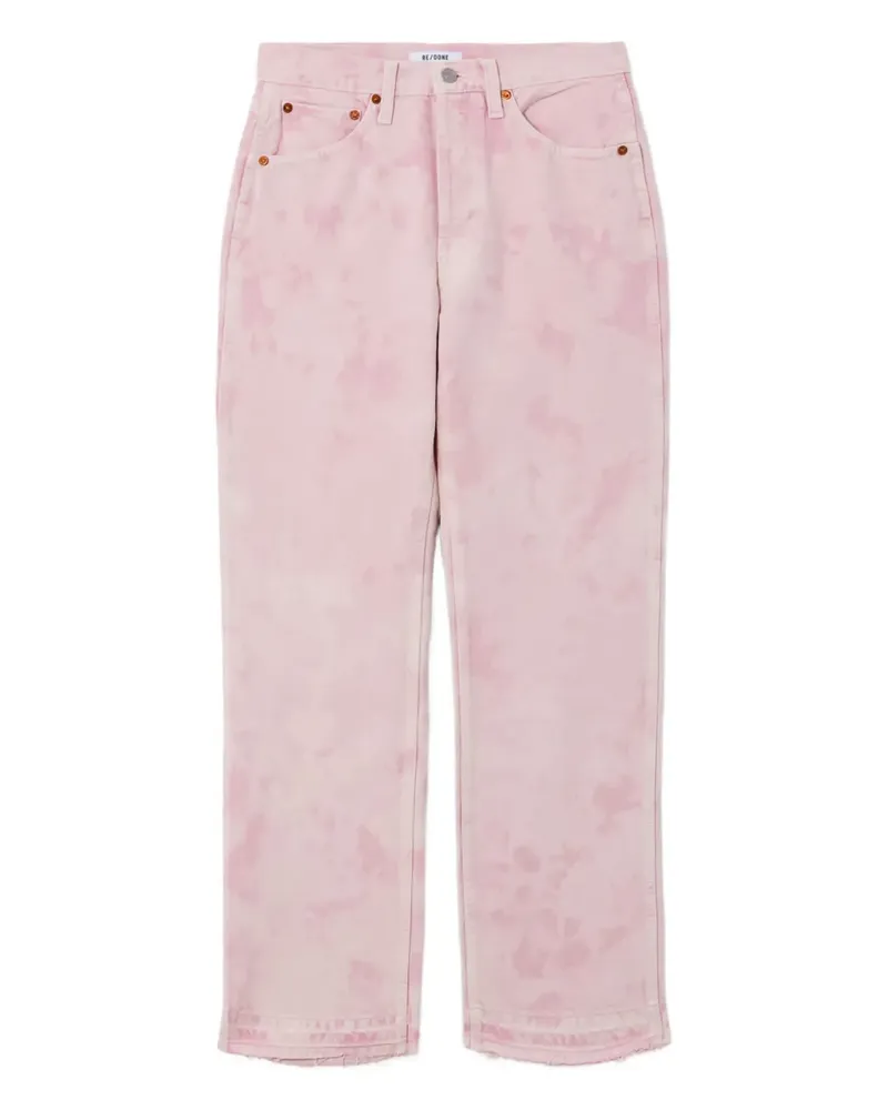 RE/DONE 90s Batik-Jeans mit hohem Bund - Rosa Rosa