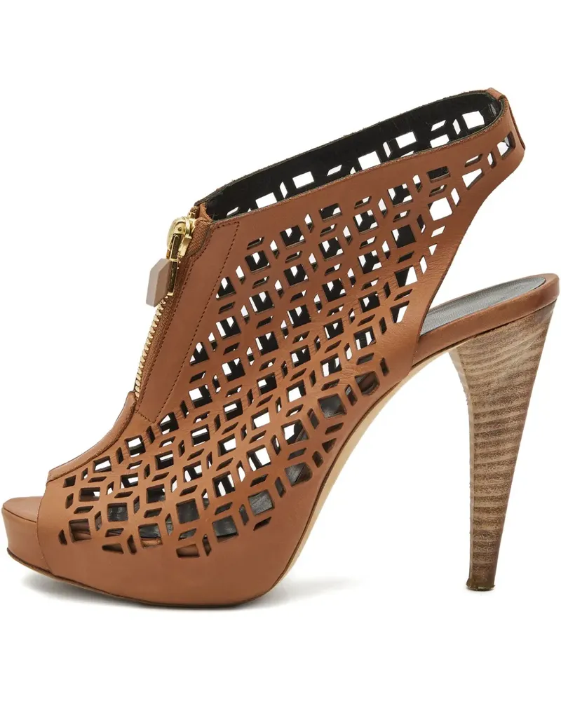 Pierre Hardy Stiefeletten mit Laser-Cuts - Braun Braun