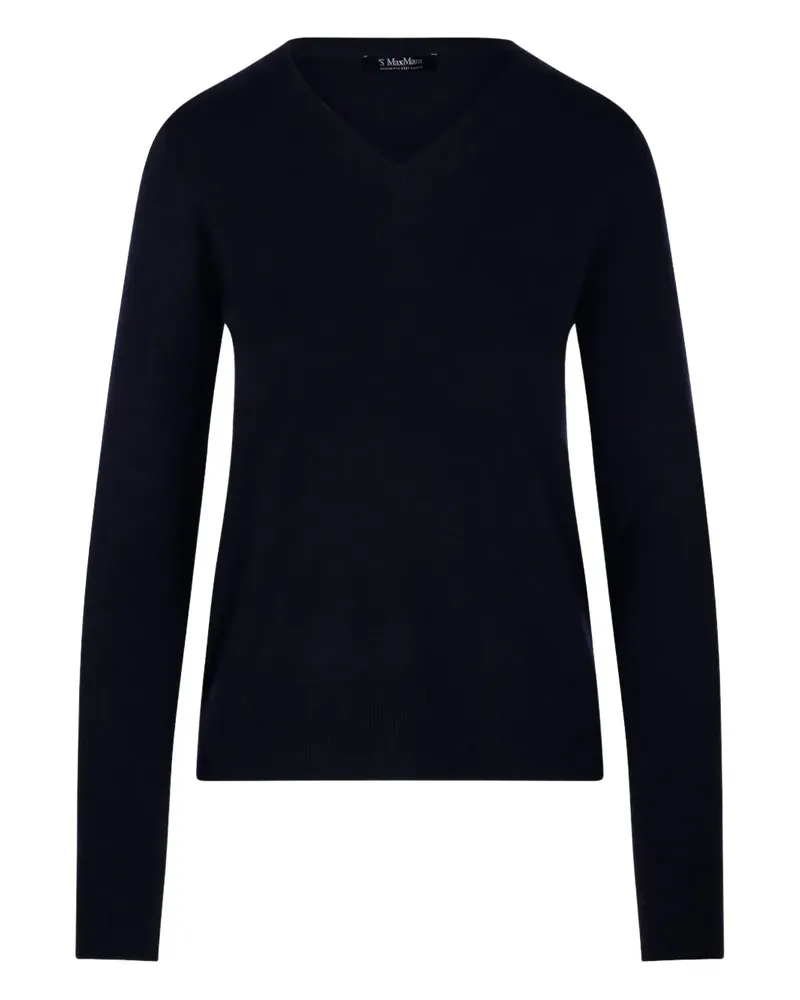 Max Mara Max Mara Pullover mit V-Ausschnitt - Blau Blau