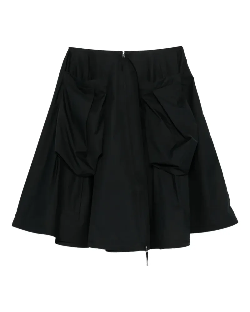 Studiorundholz patch-pocket midi skirt - Schwarz Schwarz