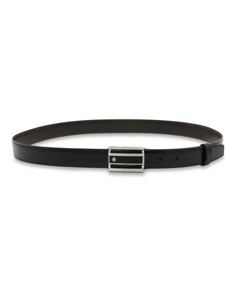 Montblanc Wendbarer Gürtel mit G-Schnalle - Schwarz Schwarz