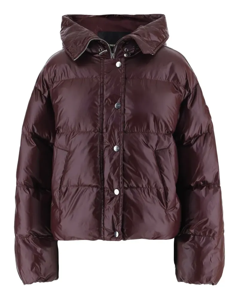 Pinko quilted hooded puffer jacket - Violett Violett