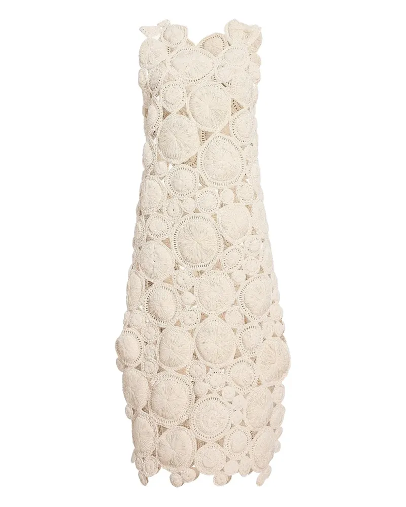 KHAITE Avalon Maxikleid mit runder Applikation - Nude Nude