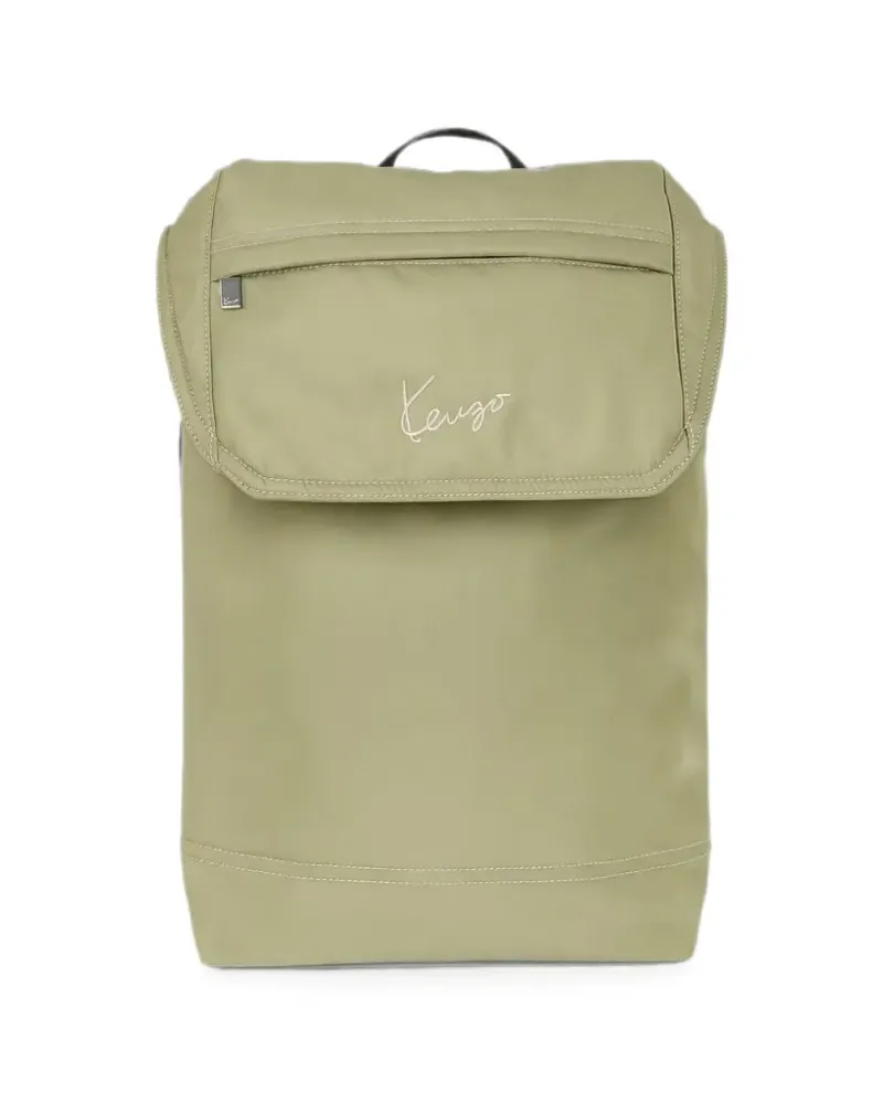 Kenzo logo-embroidered backpack - Grün Grün