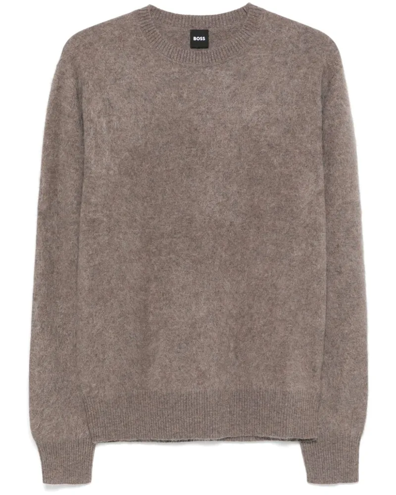 HUGO BOSS Klassischer Kaschmirpullover - Braun Braun
