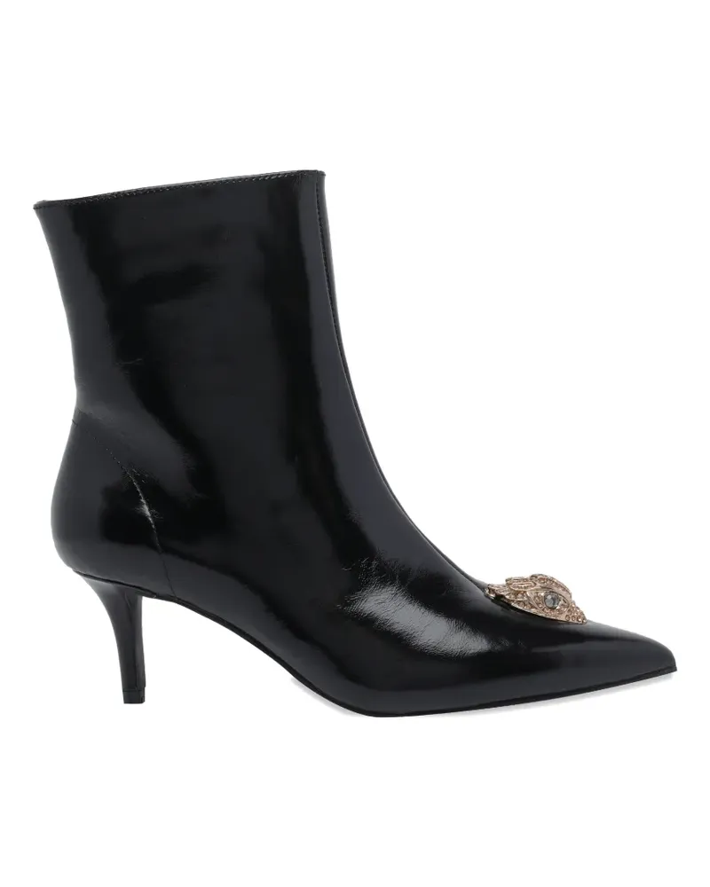 Kurt Geiger Belgravia plaque-detail ankle boots - Schwarz Schwarz