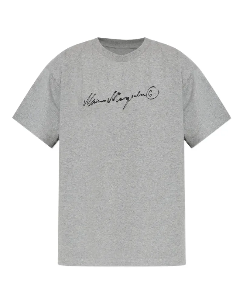 Maison Margiela logo-print T-shirt - Grau Grau