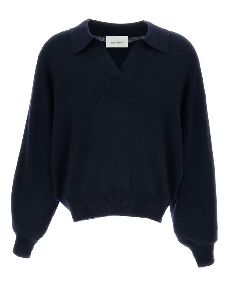 Lisa Yang Gerippter Pullover - Blau Blau
