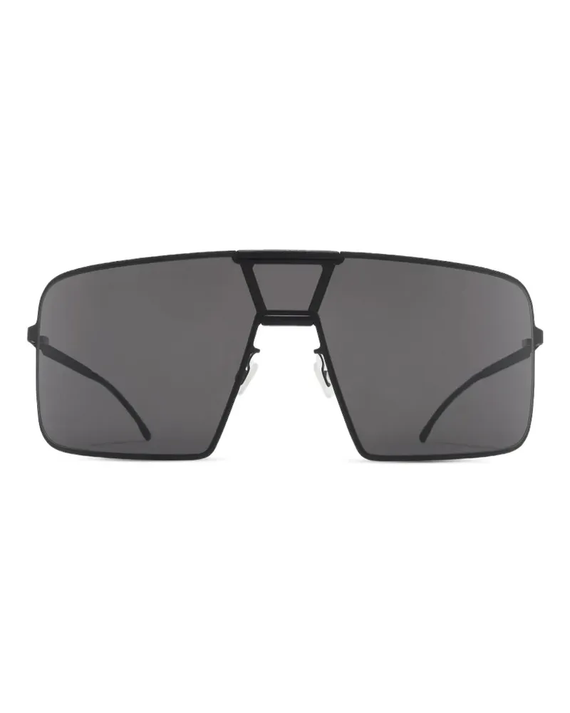 Mykita MR004 geometric-frame sunglasses - Schwarz Schwarz