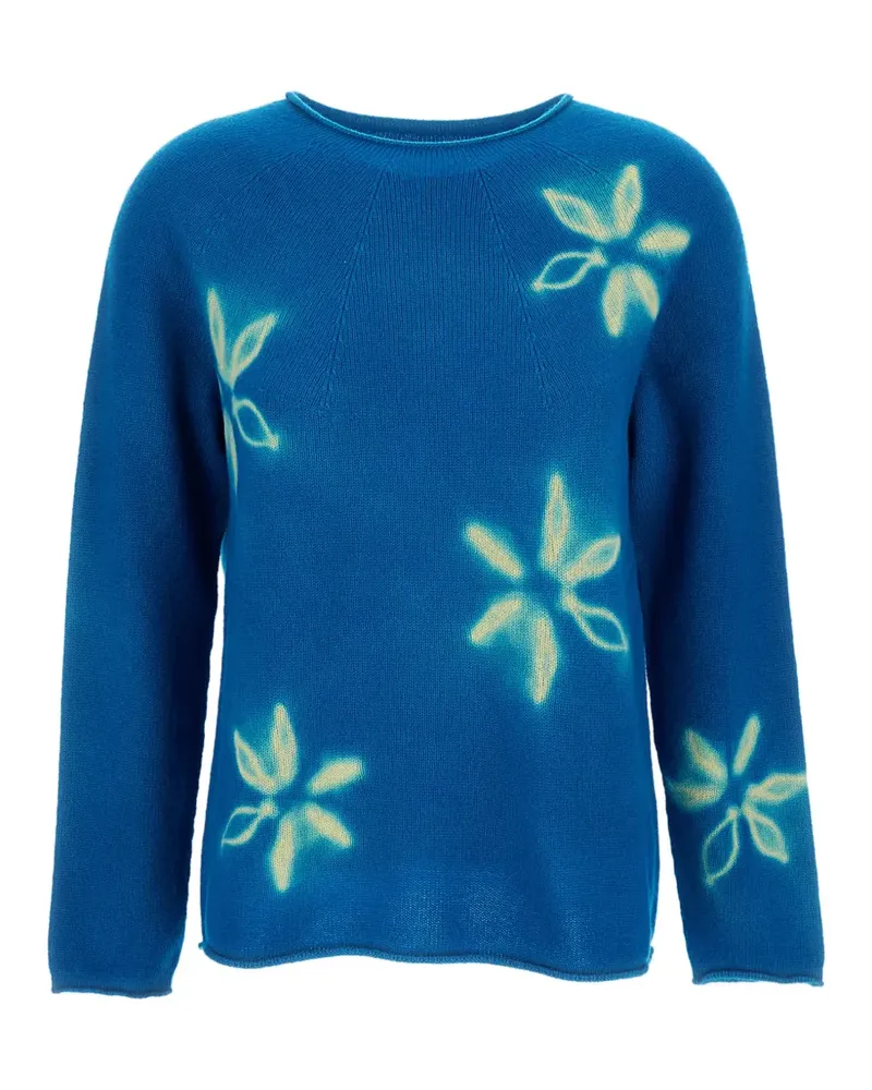 Suzusan Pullover mit Blumen-Print - Blau Blau