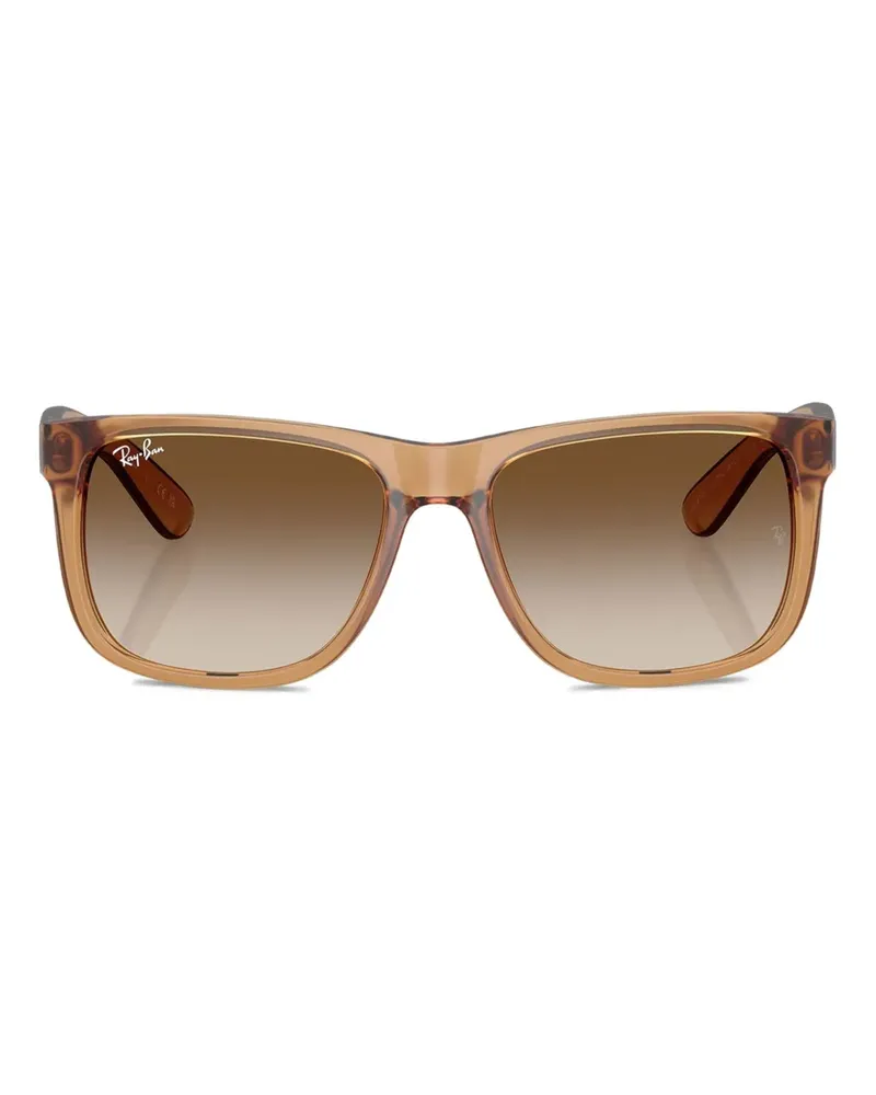 Ray Ban Justin Sonnenbrille mit eckigem Gestell - Braun Braun