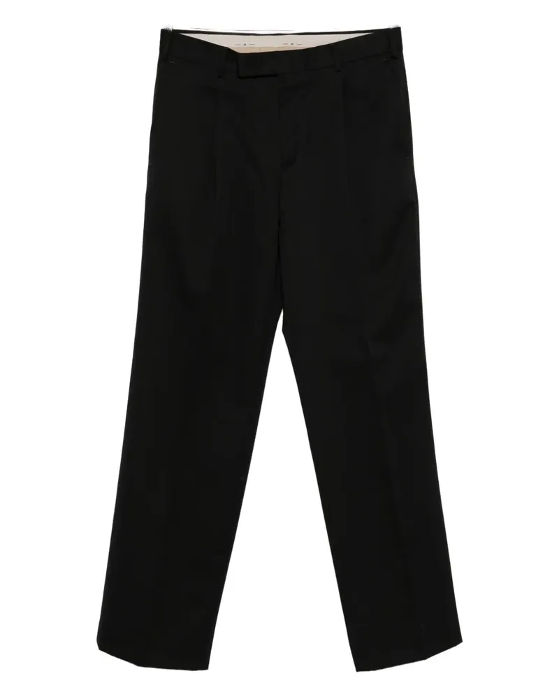 PT TORINO Quindici pleat-detail trousers - Schwarz Schwarz