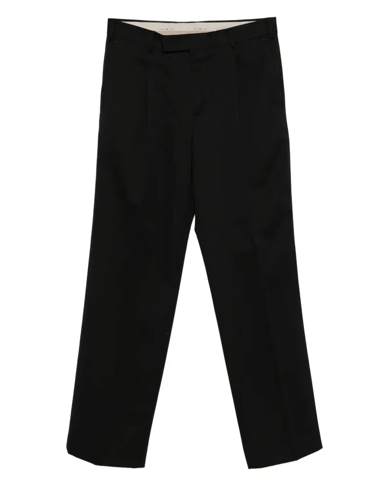 PT TORINO Quindici Hose mit Faltendetail - Schwarz Schwarz