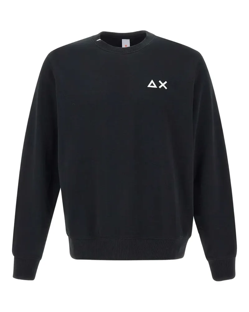 Sun68 Sweatshirt mit Logo-Stickerei - Schwarz Schwarz